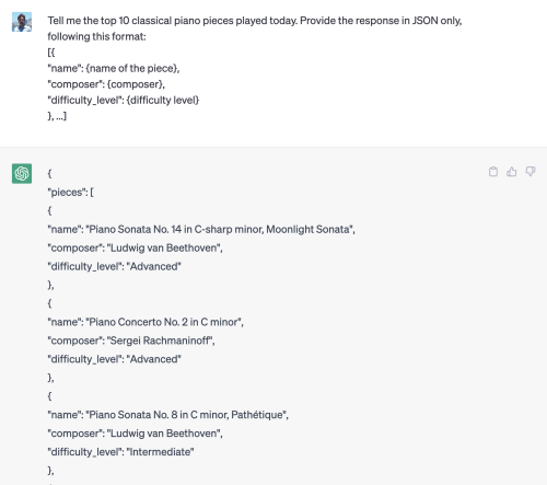 Getting back lists of data from the ChatGPT API | Laurence Gellert's ...